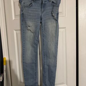 Aeropostale Light Blue Distressed Jeggings